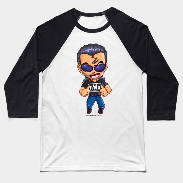 Chibi Scott Hall tribute Baseball T-Shirt by MorenoArtwork